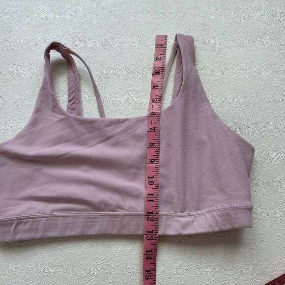 Athleta Light Mauve Pink Sports Bra Size M | Yoga Lounge Activewear - Picture 5 of 6